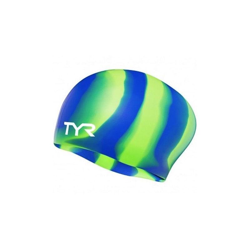 TYR - Bonnet de bain silicone pour cheveux long - Bonnet de natation