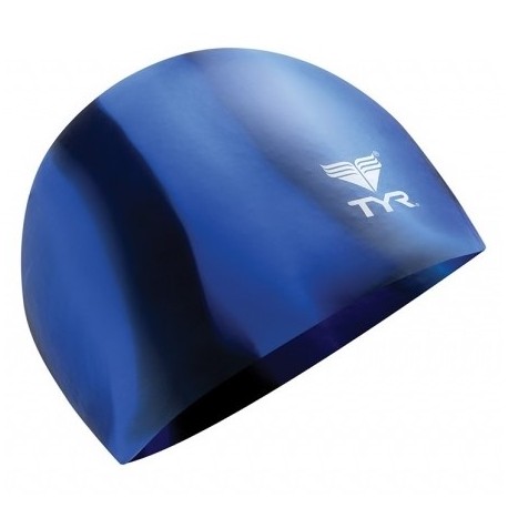 Bonnet De Natation en SILICONE Mixte TYR Multico Blue