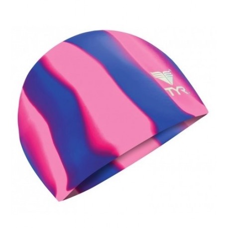 Unisex SILICONE Swimming Cap TYR Multico Purple Pink