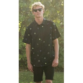 Men's Shirt BILLABONG Sundays Mini Black