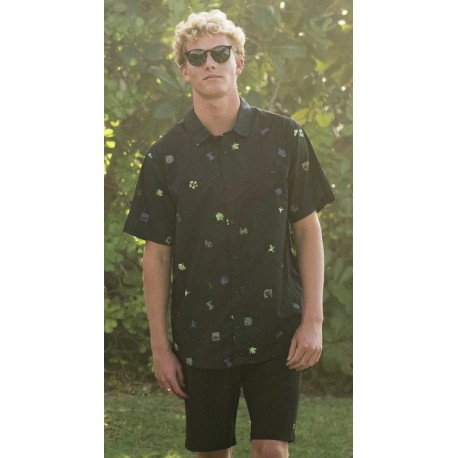 Men's Shirt BILLABONG Sundays Mini Black