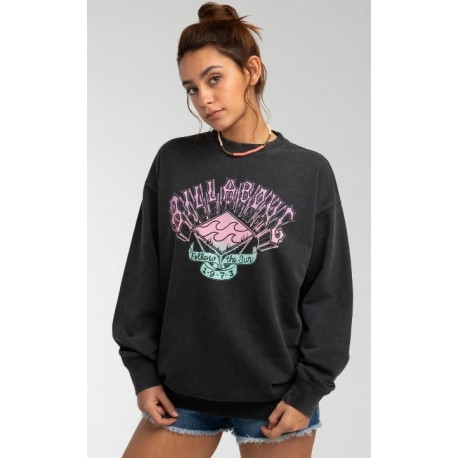 Women's Sweatshirt BILLABONG Follow The Crew off black