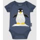 Rooster Baby Bodysuit Penguin Blue