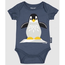 Rooster Baby Bodysuit Penguin Blue