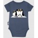 Rooster Baby Bodysuit Penguin Blue