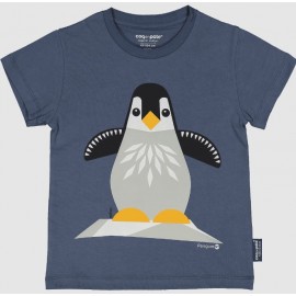 Tee Shirt Enfant Coq en pâte Pingouin Bleu