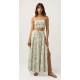 Jupe RHYTHM Cairo Tiered Maxi Blue