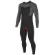 Wetsuit Sooruz Men Fly+ Back Zip 4/3mm Grey