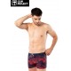 Maillot De Bain Boxer Homme SUN PROJECT Jungle Rouge et Marine