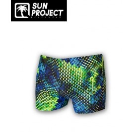 Maillot De Bain Boxer Homme SUN PROJECT Racing Bleu