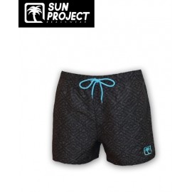 Boardshort Homme SUN PROJECT Rectangle Noir GT