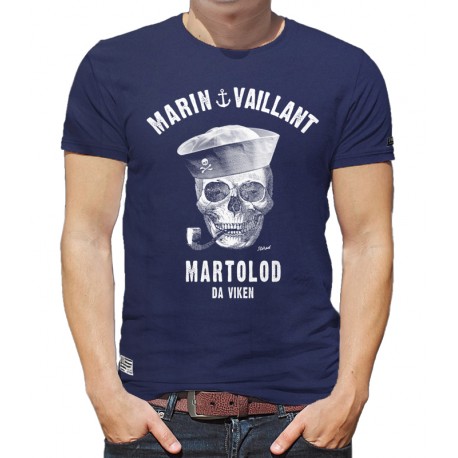 Men's T-Shirt Stered Marin Vaillant Ocean Blue