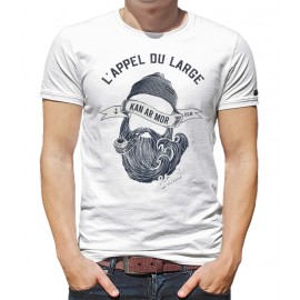 Tee Shirt Homme Stered L'Appel Du Large Blanc