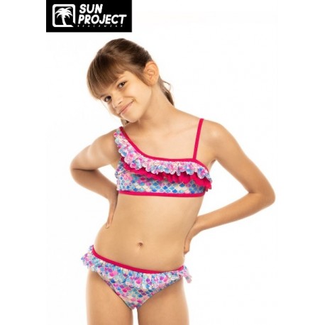 Maillot de bain 2 Pieces Enfant SUN PROJECT Mermaid sirène bleu