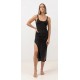 Robe RHYTHM Marketta Knit Midi Dress Black