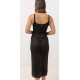 Robe RHYTHM Marketta Knit Midi Dress Black