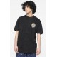 Tee Shirt SANTA CRUZ Loud Ringed Dot Black Acid Wash