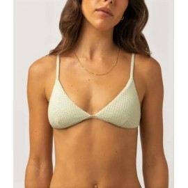 Haut De Maillot De Bain RHYTHM Maisy check Bralette Top Sage