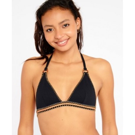 Haut de Maillot de Bain Banana Moon Wako Santany Noir Breizh Rider