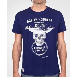 Tee Shirt STERED Breizh Surfer Bleu Ocean