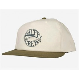 Cap SALTY CREW Tuna Time 5 Panel Cream Military