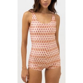 Maillot de Bain 1 Pièce RHYTHM Maya Geo Islander Pink Salt