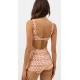 Maillot de Bain 1 Pièce RHYTHM Maya Geo Islander Pink Salt