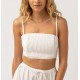 Haut RHYTHM Quinn Crop Top White