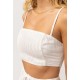 Haut RHYTHM Quinn Crop Top White