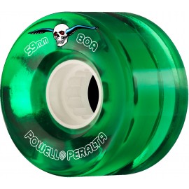 Powell Peralta Clear Cruiser Skateboard Wheels Green 55mm 80A
