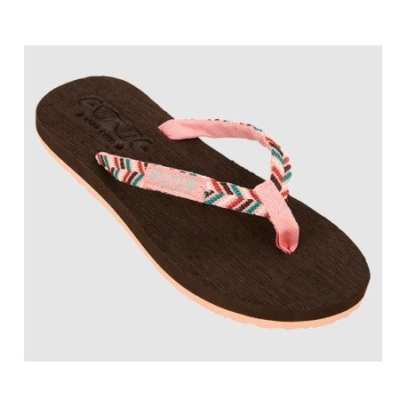 Junior Cool Shoe Space Trip Girl Flip Flops Brownie