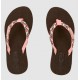 Junior Cool Shoe Space Trip Girl Flip Flops Brownie