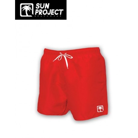 Boardshort Homme SUN PROJECT Uni Rouge