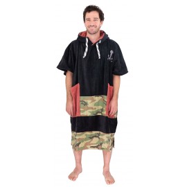 Poncho All-In V Beach Crew Black Camo