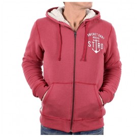 Sweat Doublé Sherpa Homme STERED Ancre Brique
