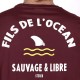 Tee Shirt STERED Fils De L'ocean Prune