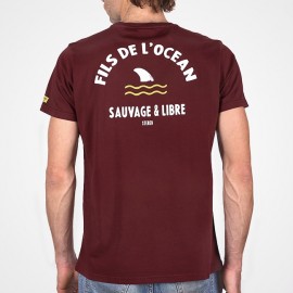 Tee Shirt STERED Fils De L'ocean Prune