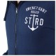 STERED Men's Sweatshirt Zipped Awen Navy Anchor