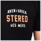 Tee Shirt Homme Stered Aventurier Remix Dos Noir