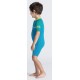 C-Skins Baby Wetsuit Shorty Waves 3/2mm Cyan Green Aurora Yellow