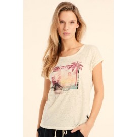 Tee Shirt Femme PROTEST Prtelles 23 Chili Rust