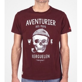 Tee Shirt Homme Stered Aventurier Des Mers Prune