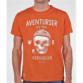Tee Shirt Homme Stered Aventurier Des Mers Orange