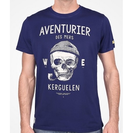 Tee Shirt Homme Stered Aventurier Des Mers Bleu Ocean