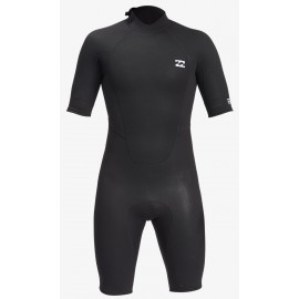 Shorty Billabong Intruder Back Zip 2/2mm Noir