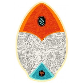 Skimboard Skim One Sealife 30" Red Teal