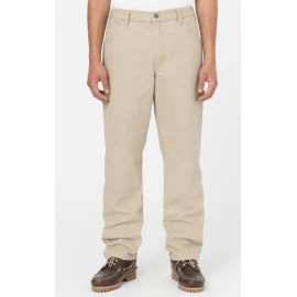 Dickies DC Carpenter Duck Canvas Trousers Washed Sand Beige