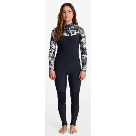 Combinaison Billabong Femme Salty Dayz Front Zip 4/3mm Jungle Night