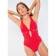 Maillot de Bain 1 Pièce Banana Moon Shellina Spring Rouge