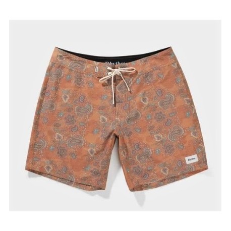 Boardshort RHYTHM Paisley Trunk Citrus